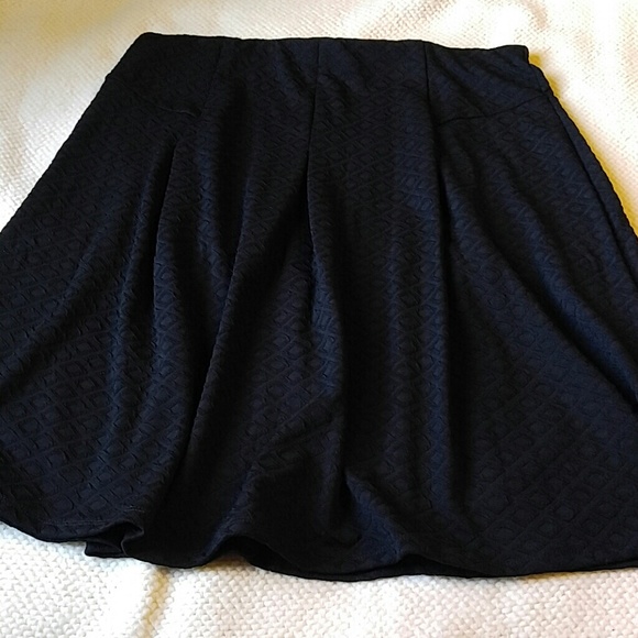 Pleated Black Skirt - Picture 1 of 5